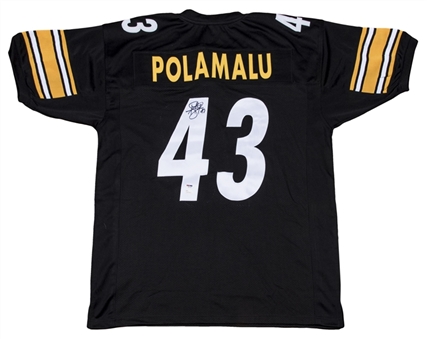 Troy Polamalu Autographed Pittsburgh Steelers Home Jersey (PSA/DNA & JSA)